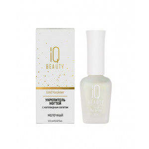 Укрепитель для ногтей IQ Beauty Gold Hardener White, 12,5 мл