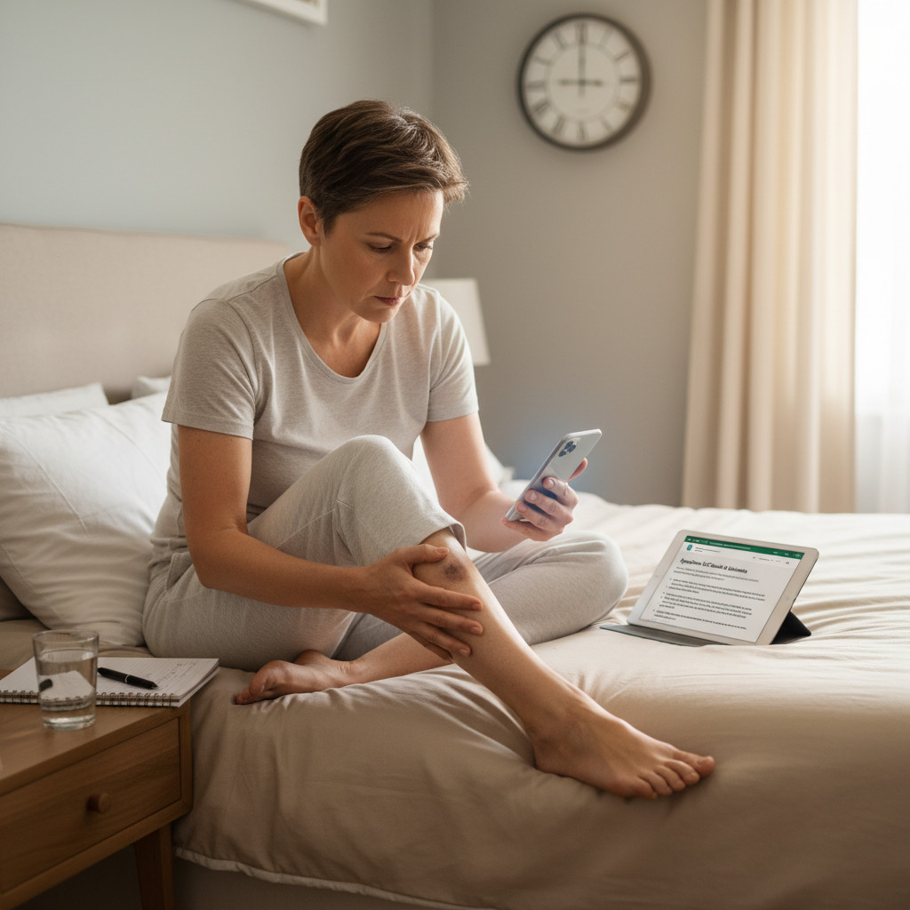 Алгоритм действий при обнаружении почернения ноги