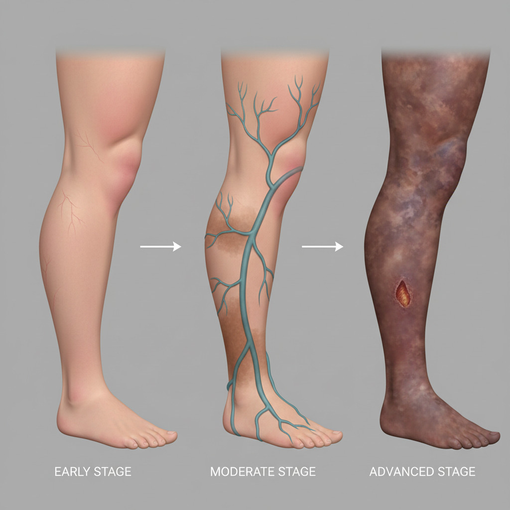 Симптомы медленно прогрессирующих изменений