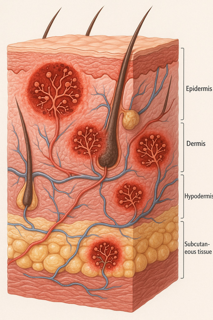 Как классифицируют микозы по глубине поражения