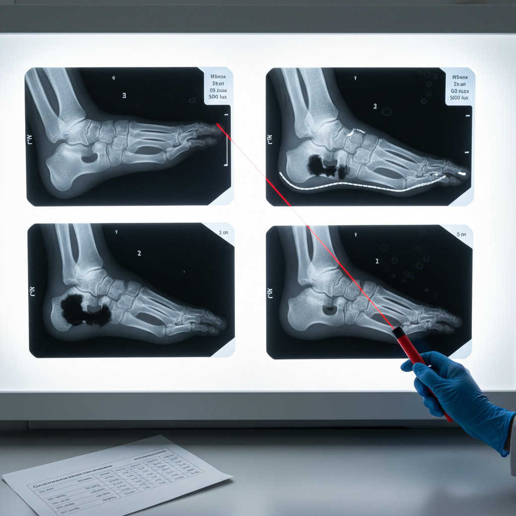  Как выглядит остеомиелит на рентгенограммах стопы