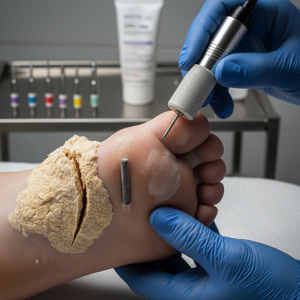  Гиперкератоз, трещины, стержневые мозоли