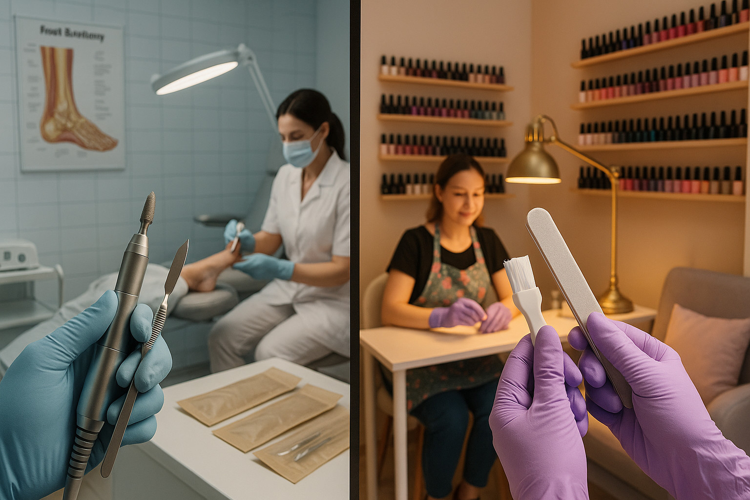 Что такое подология и чем она отличается от обычного педикюра