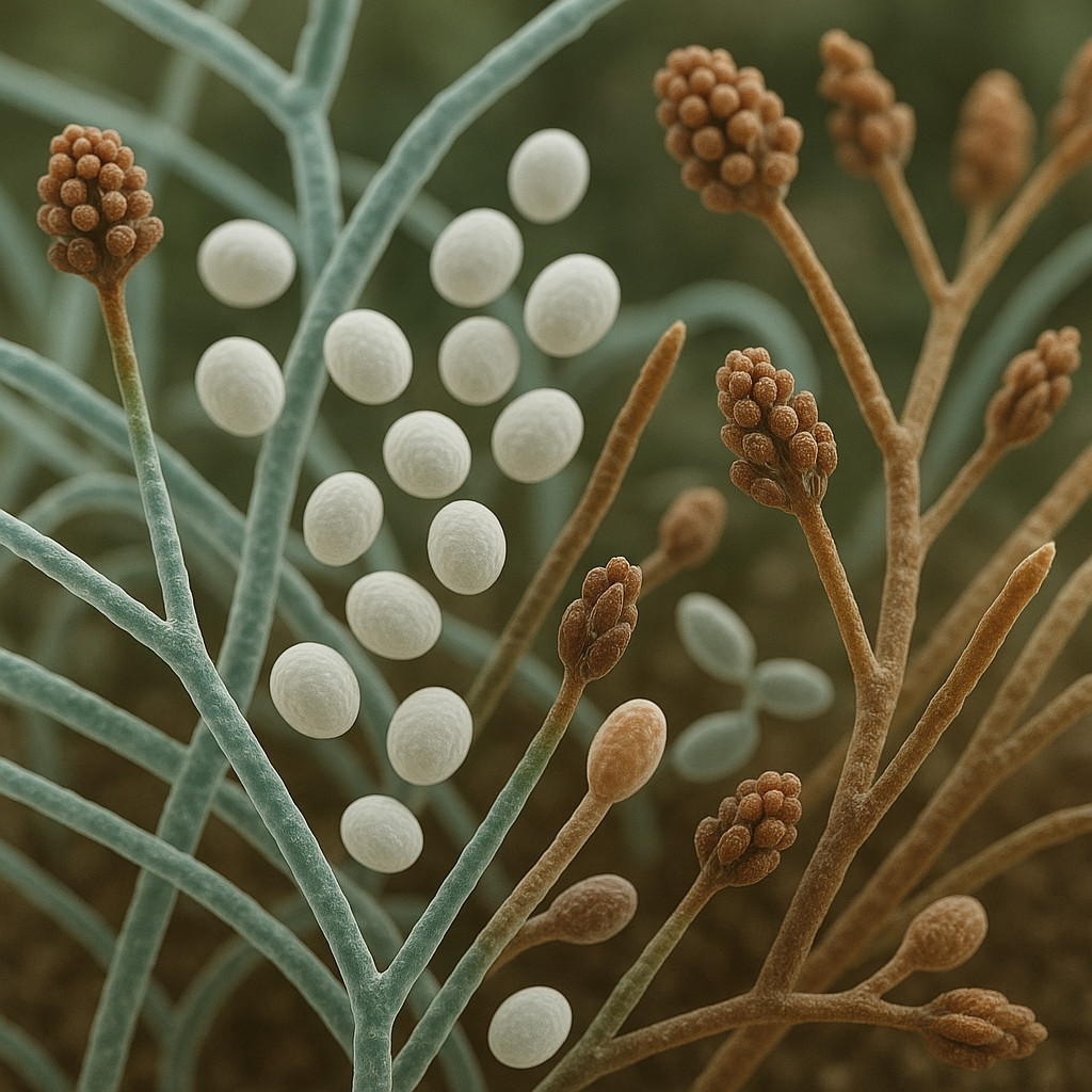  Возбудители инфекции: дерматофиты, дрожжевые и плесневые грибы