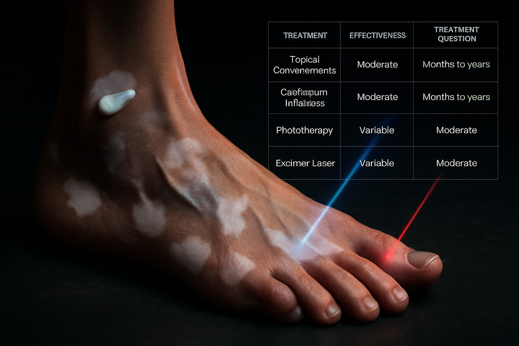 Методы лечения в зависимости от типа депигментации