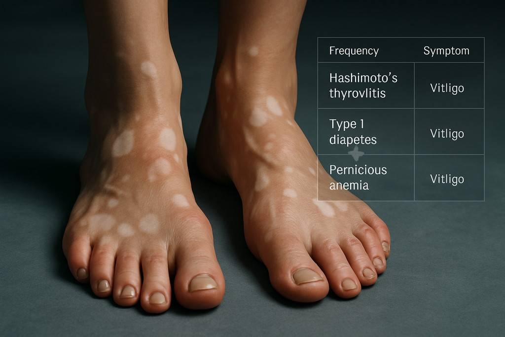 Системные заболевания и белые пятна на стопах