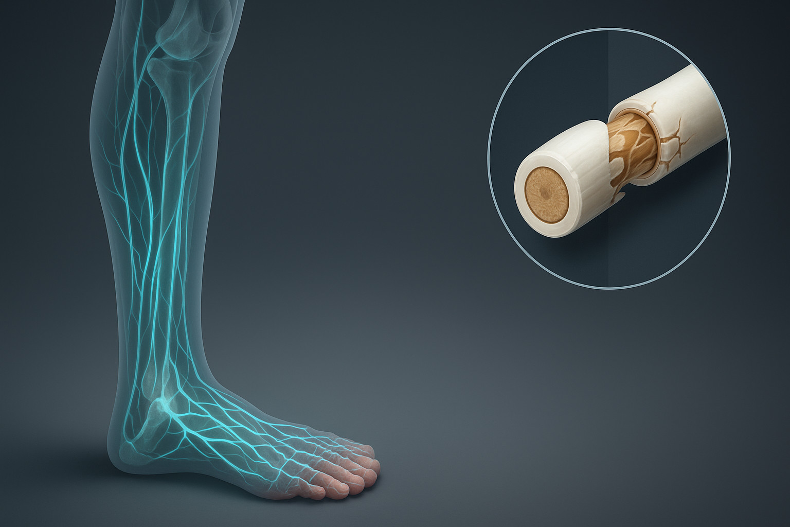  Роль повышенного уровня глюкозы в повреждении нервных волокон