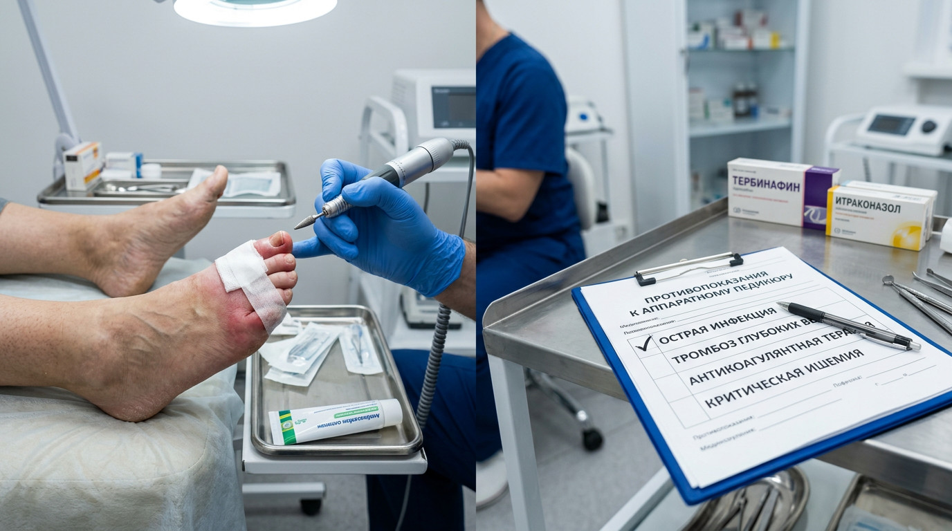 Чего парамедицинский педикюр не может: ограничения метода и противопоказания