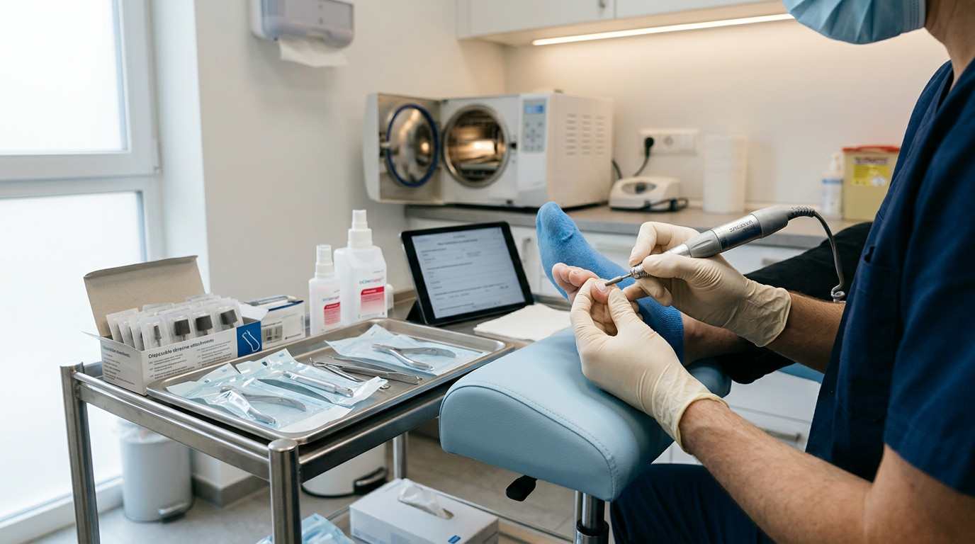 Чем медицинский педикюр отличается от косметического при онихомикозе