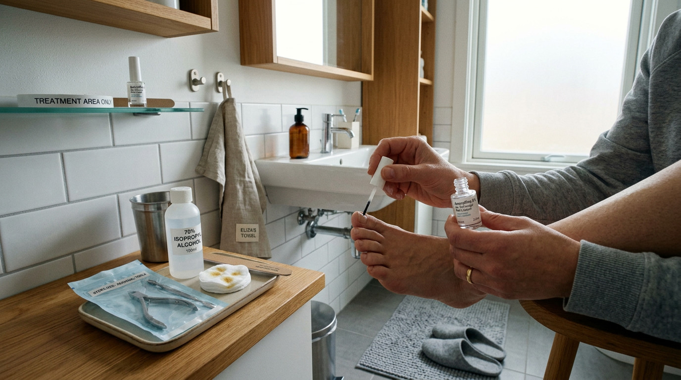 Домашний уход при онихомикозе: безопасный протокол без риска распространения