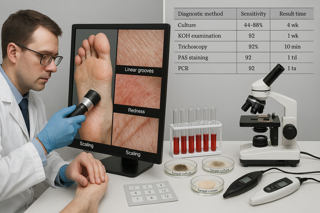 Диагностика причин шелушения кожи на стопах