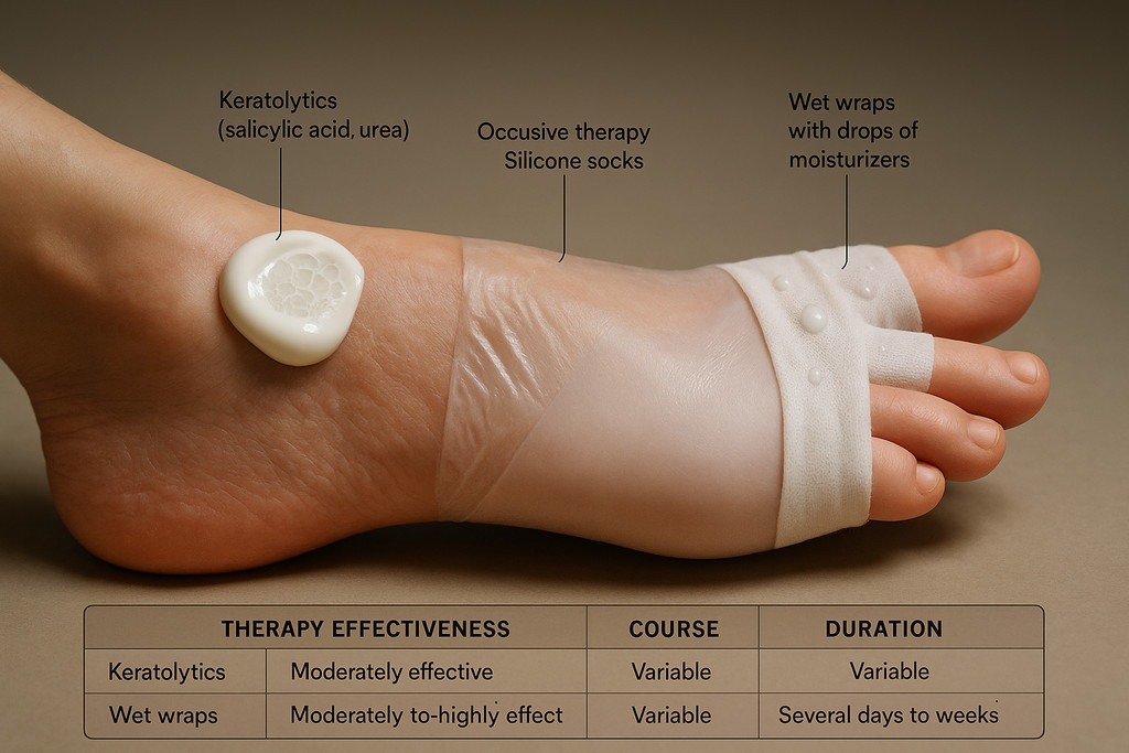 Методы лечения облезания кожи на ногах