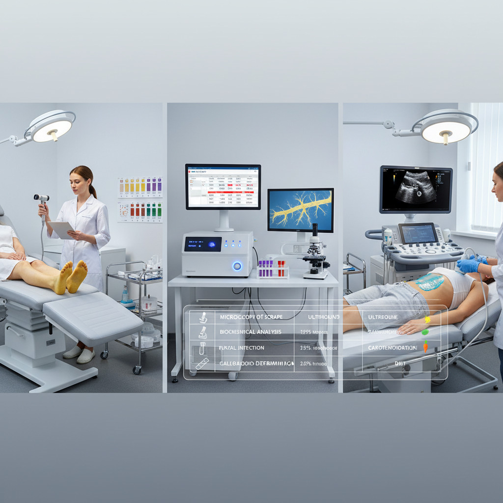 Диагностика причин пожелтения стоп