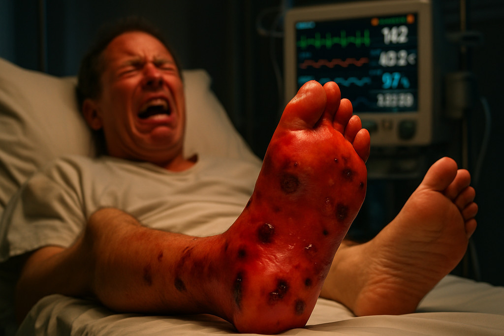 Когда покраснение стоп требует немедленного обращения к врачу