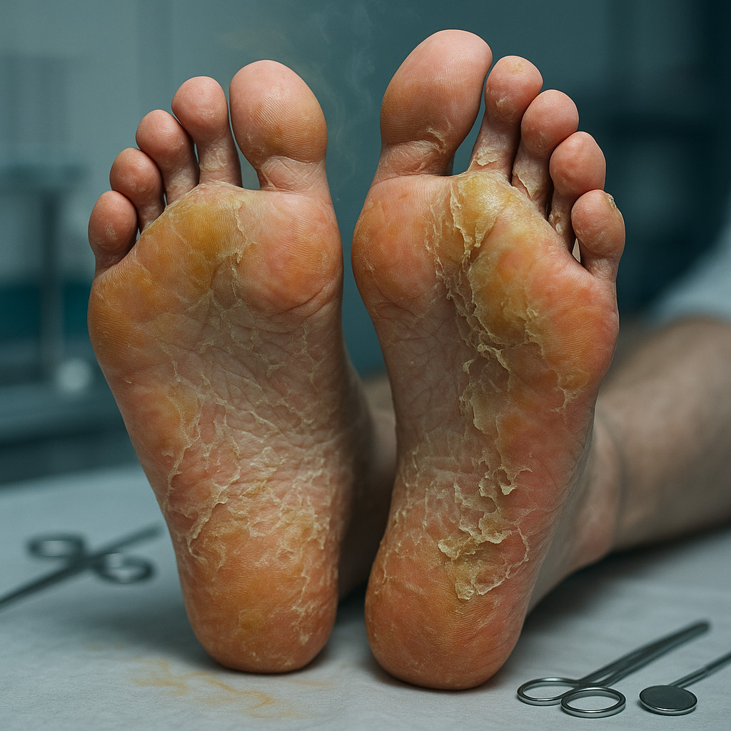 Указывают ли желтые пятки на грибковую инфекцию стоп