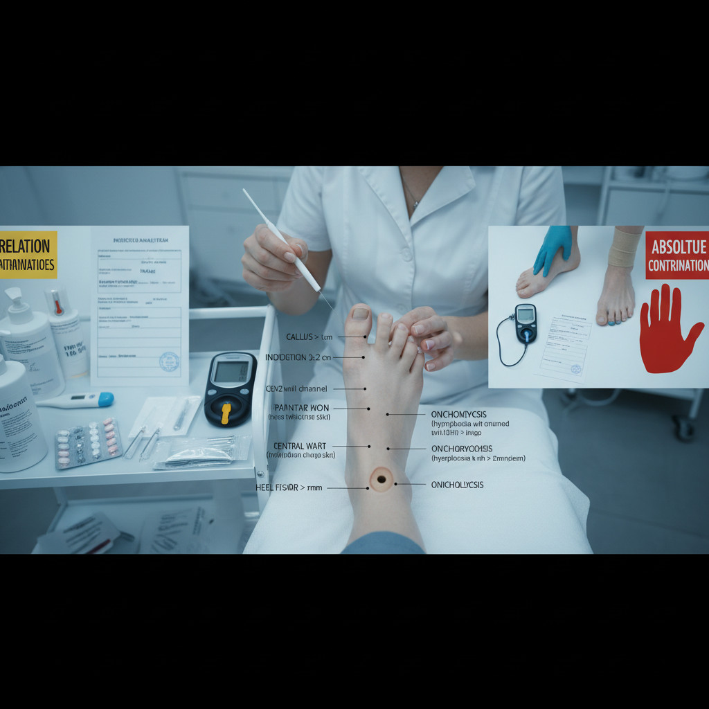 Показания и абсолютные противопоказания к подологическому лечению