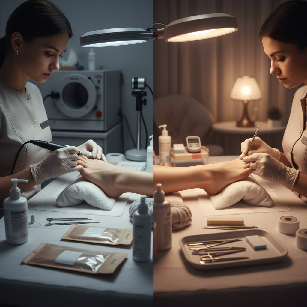  Принципиальная разница между косметическим и медицинским уходом за стопами