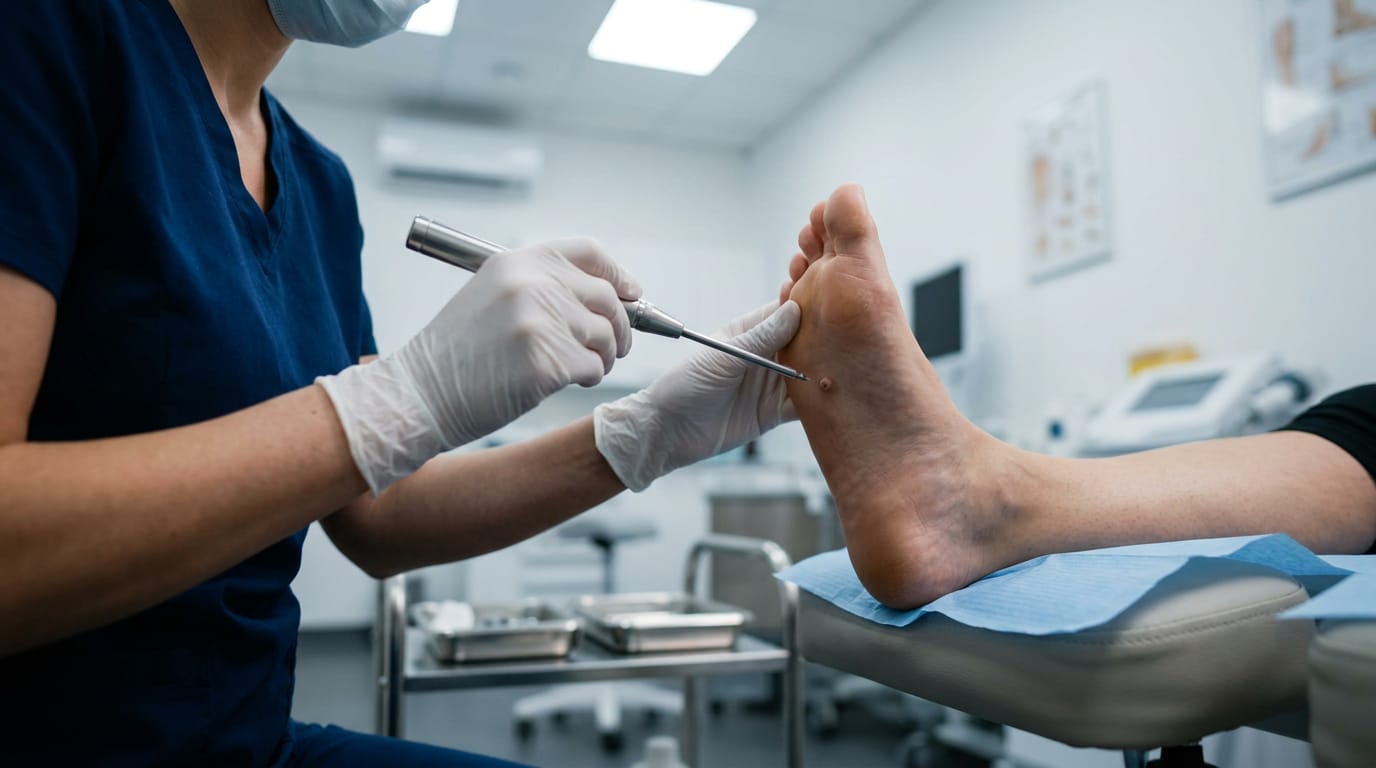 Современные методы удаления подошвенных бородавок