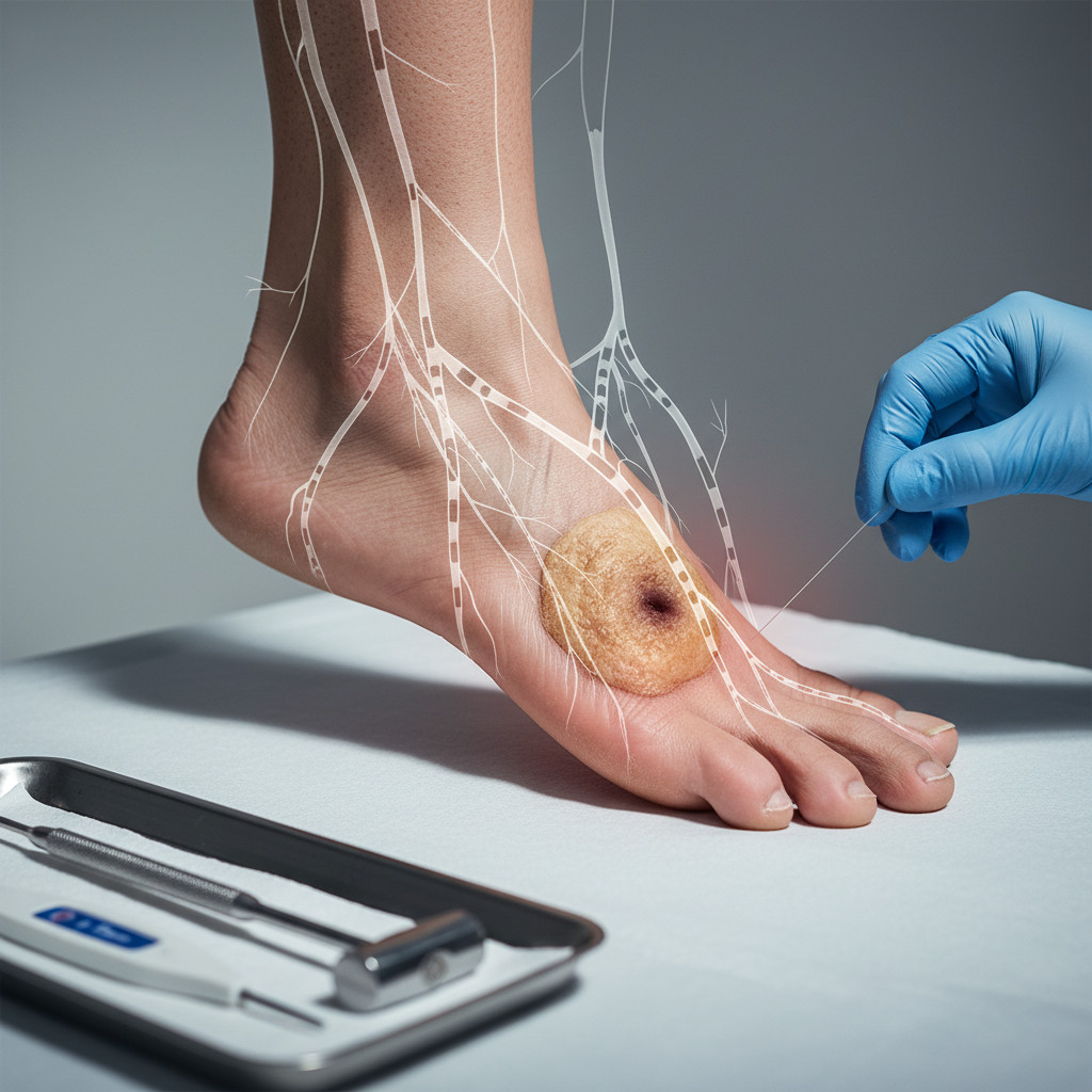 Нейропатическая форма и потеря чувствительности