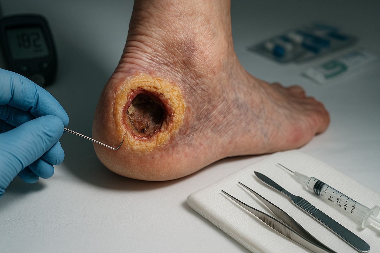 Почему при диабете раны на ногах заживают медленно