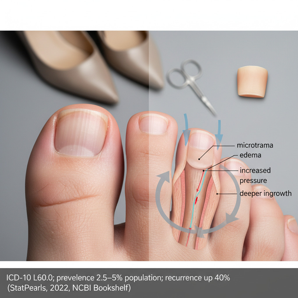 Что такое онихокриптоз и почему ноготь врастает в кожу