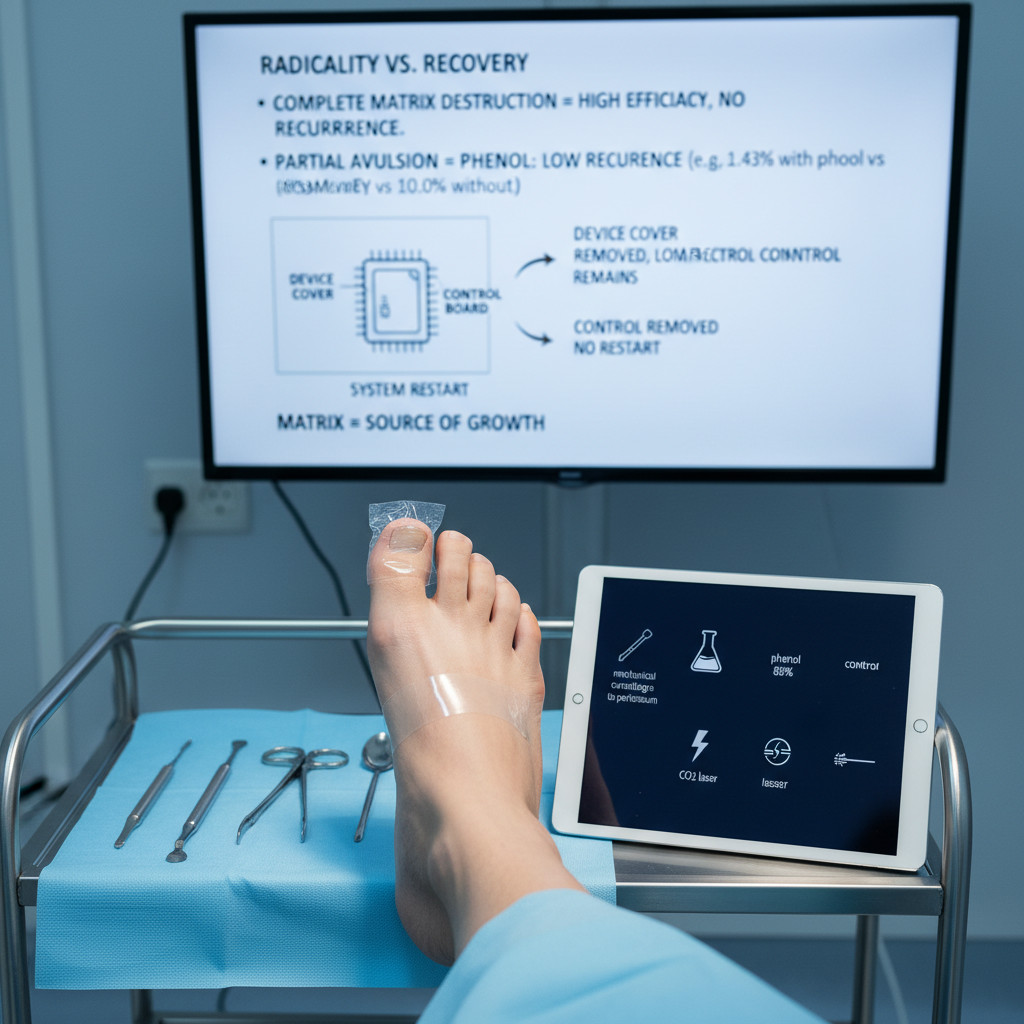 Радикальная резекция: полное удаление ногтя